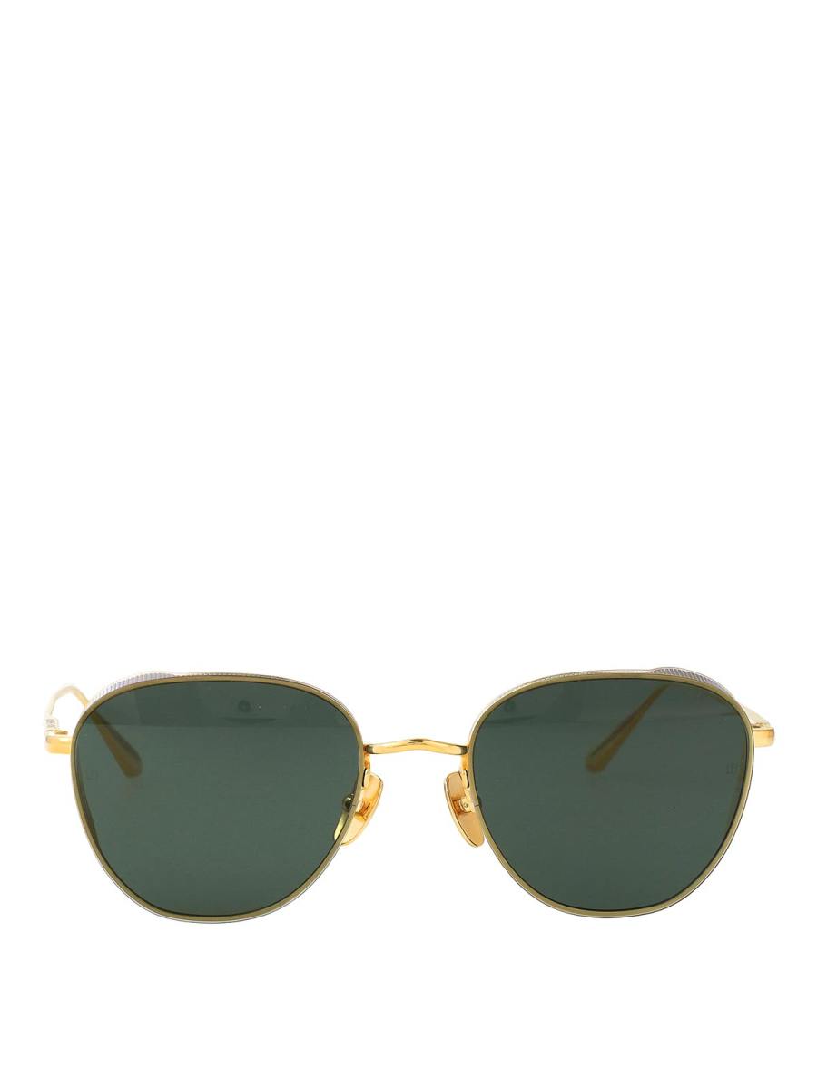 Linda Farrow Lunettes De Soleil - Or