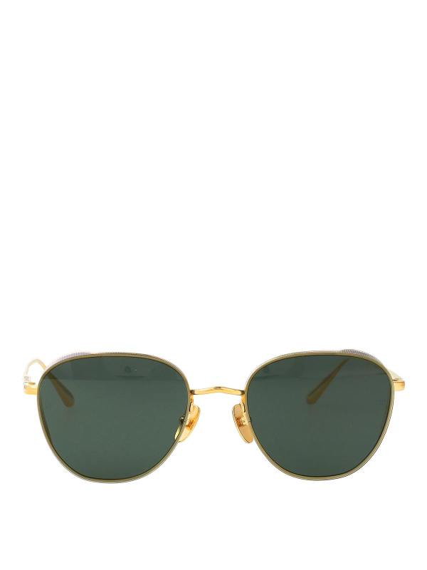 Linda Farrow Lunettes De Soleil - Or