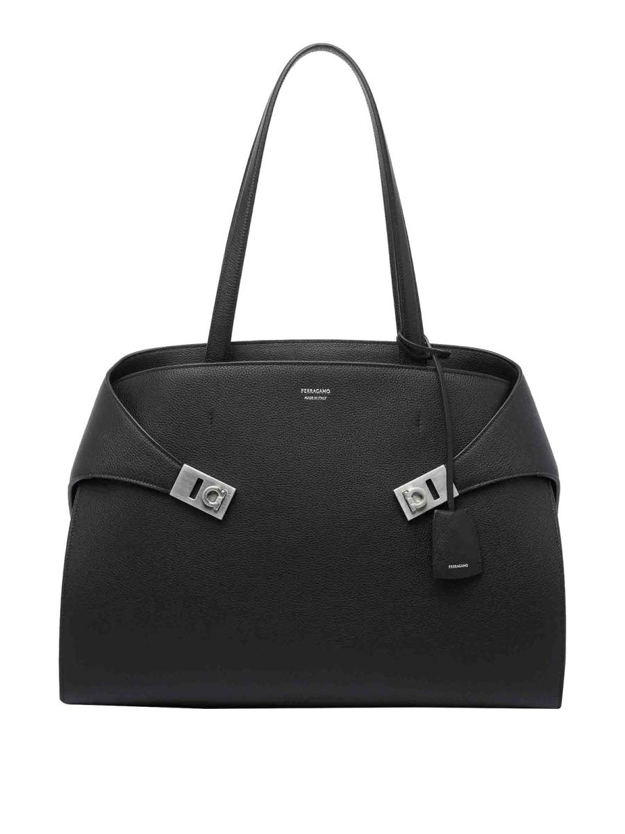 Salvatore Ferragamo Sac Porté Épaule - Noir