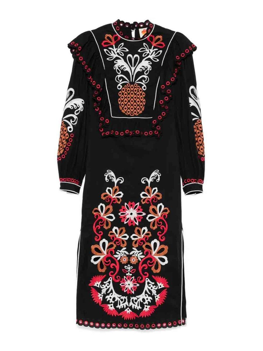 Farm Rio Maxi Robe - Noir