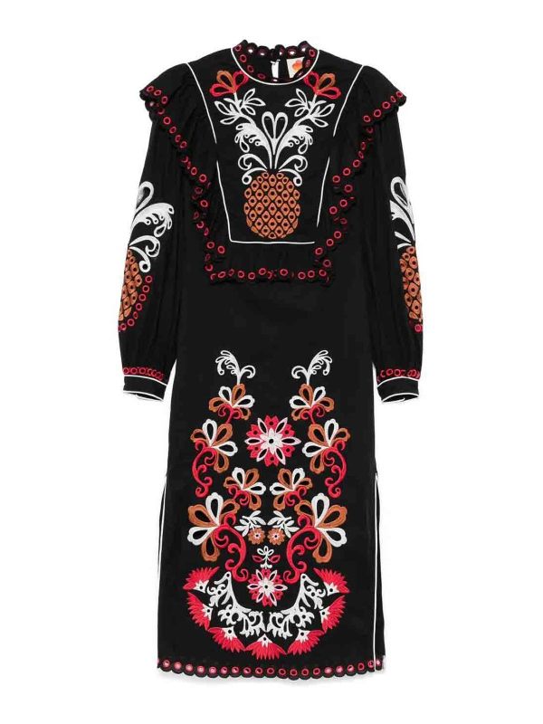 Farm Rio Maxi Robe - Noir