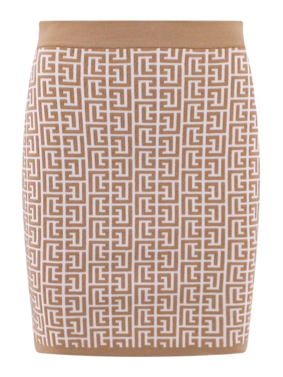 Balmain Jupe Midi - Beige