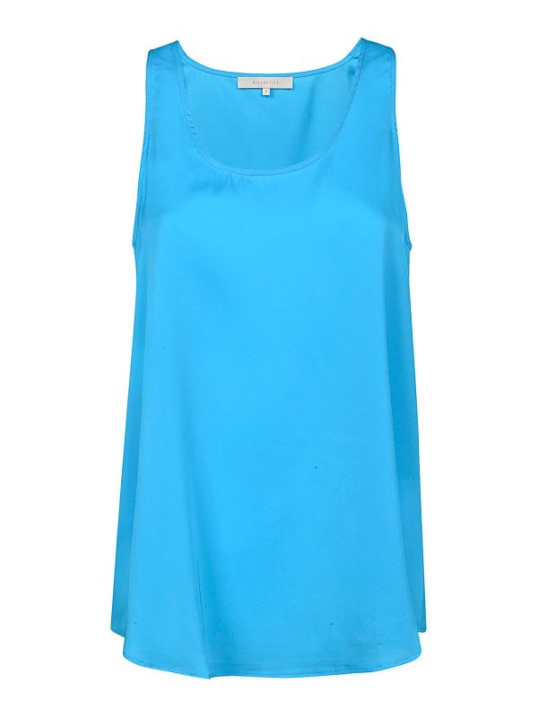 Silk95Five Top - Bleu
