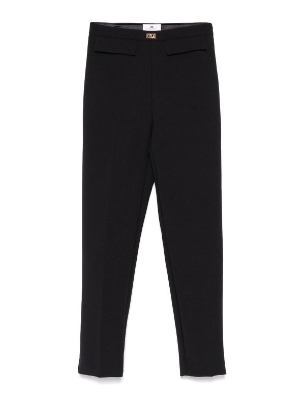Elisabetta Franchi Pantalons Décontractés - Noir