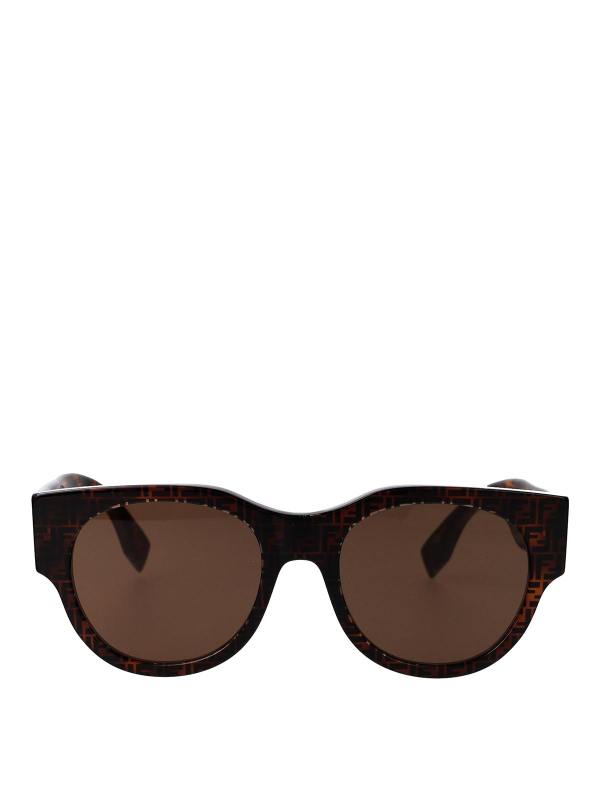 Fendi Lunettes De Soleil - Marron