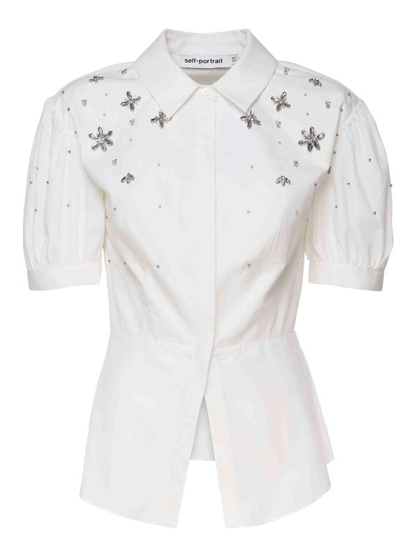 Self Portrait Chemise - Blanc