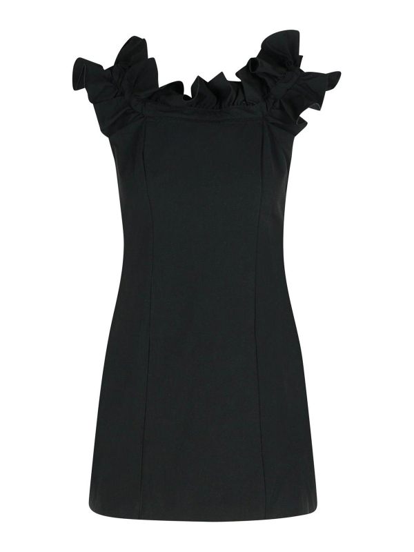 Rotate Birger Christensen Robe Courte - Noir