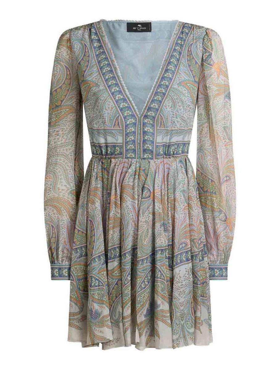 Etro Robe Courte - Gris