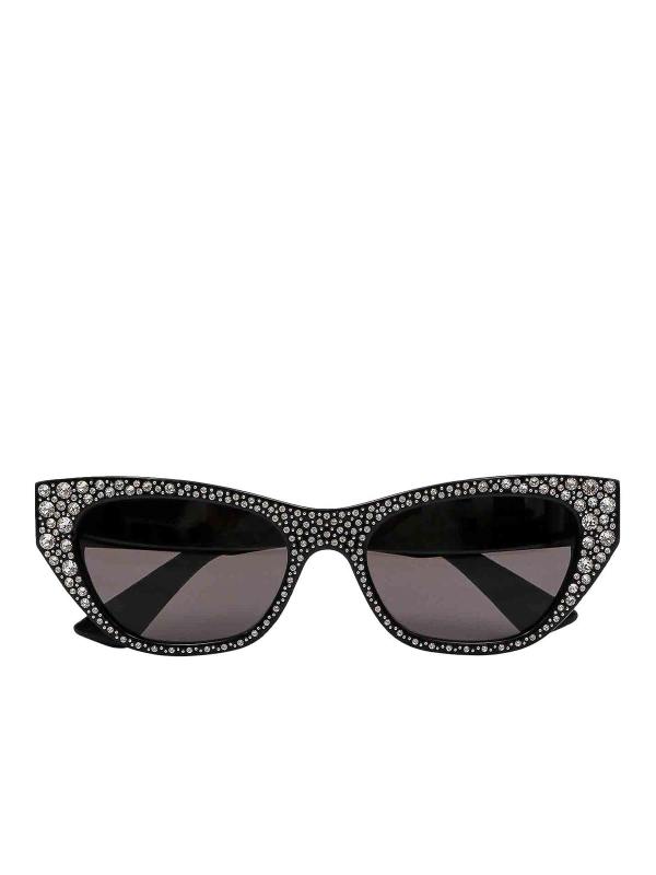 Alexander Mcqueen Lunettes De Soleil - Noir