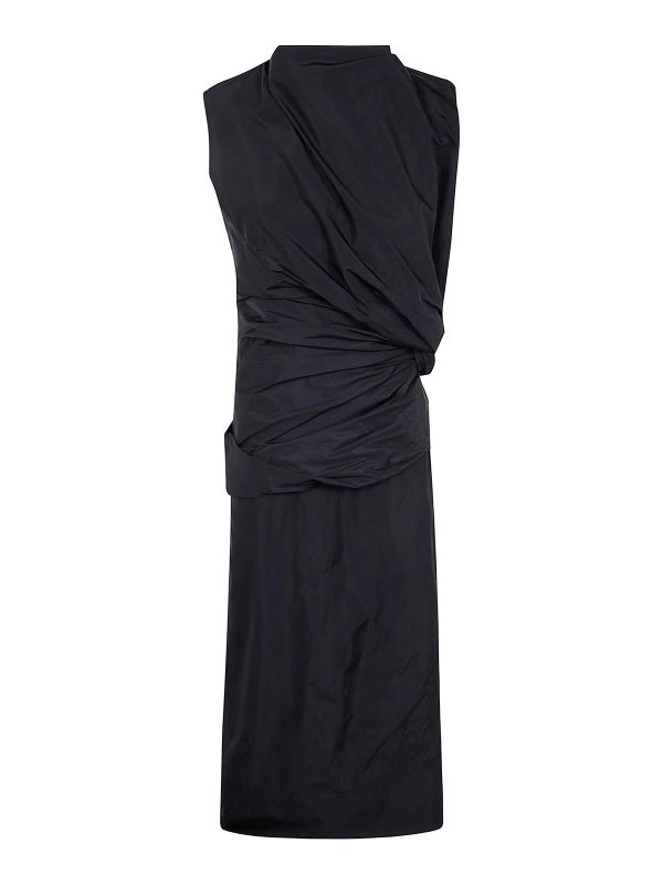 Jil Sander Robe Au Genou - Noir