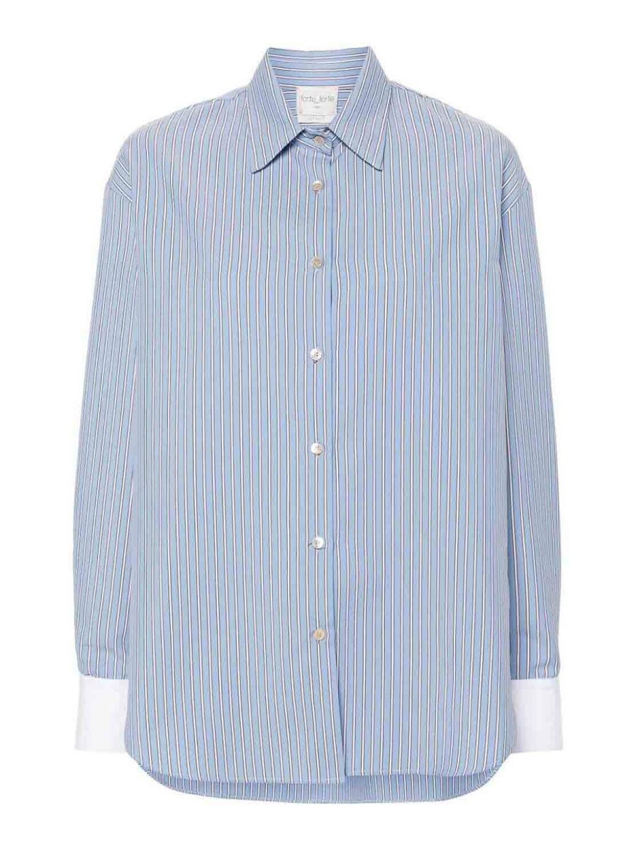Forte Forte Chemise - Bleu Clair