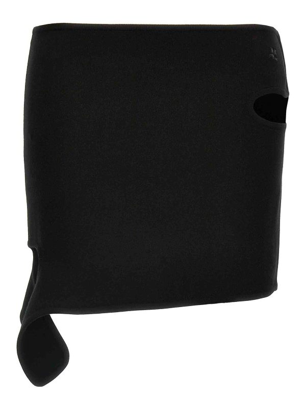 Courreges Jupe Midi - Noir