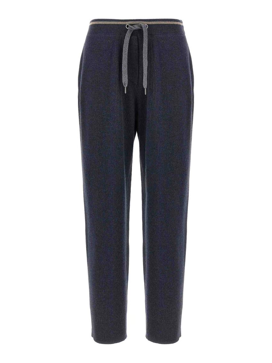 Brunello Cucinelli Pantalons Décontractés - Bleu