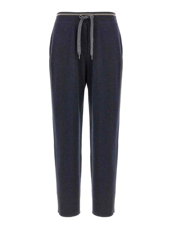 Brunello Cucinelli Pantalons Décontractés - Bleu