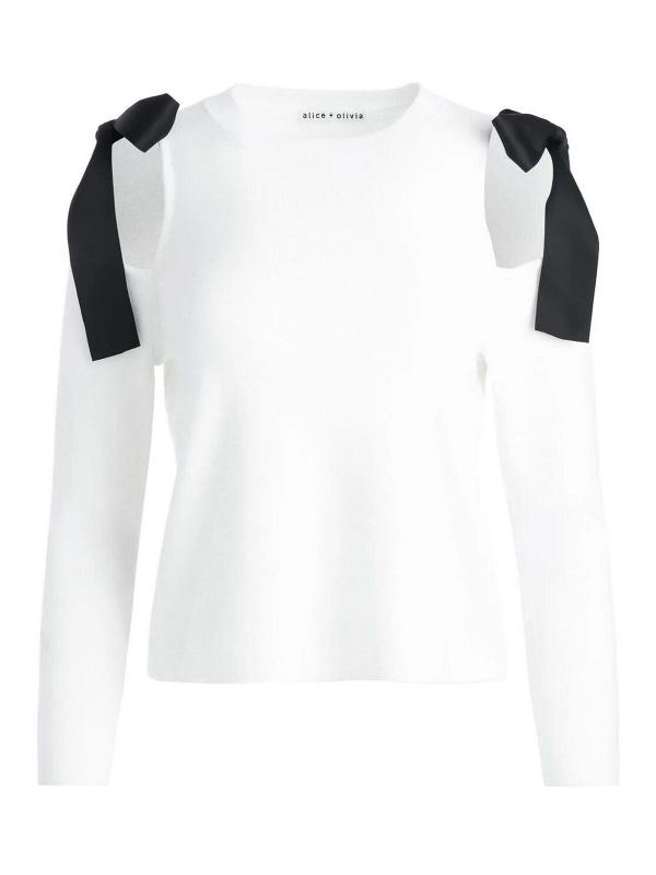 Alice+Olivia Pull Col Rond - Noir