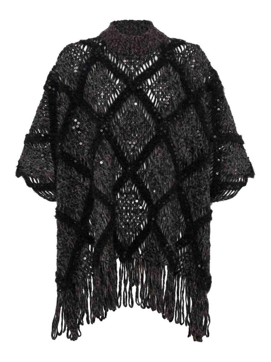 Brunello Cucinelli Pull Col Rond - Noir