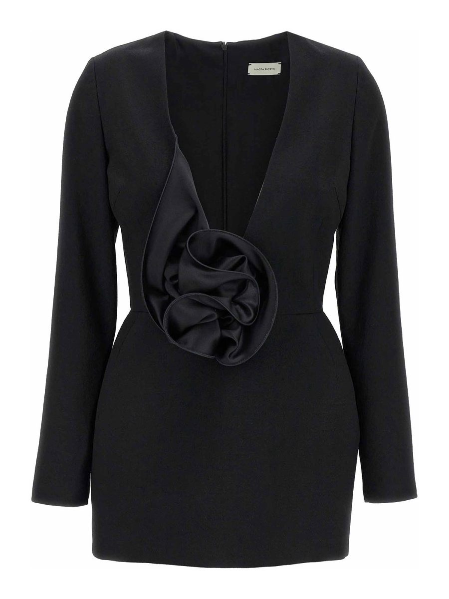 Magda Butrym Robe Au Genou - Noir