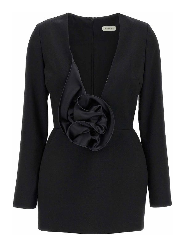 Magda Butrym Robe Au Genou - Noir