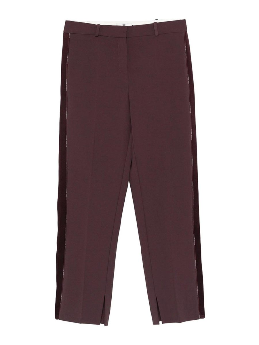 Elisabetta Franchi Pantalons Décontractés - Marron