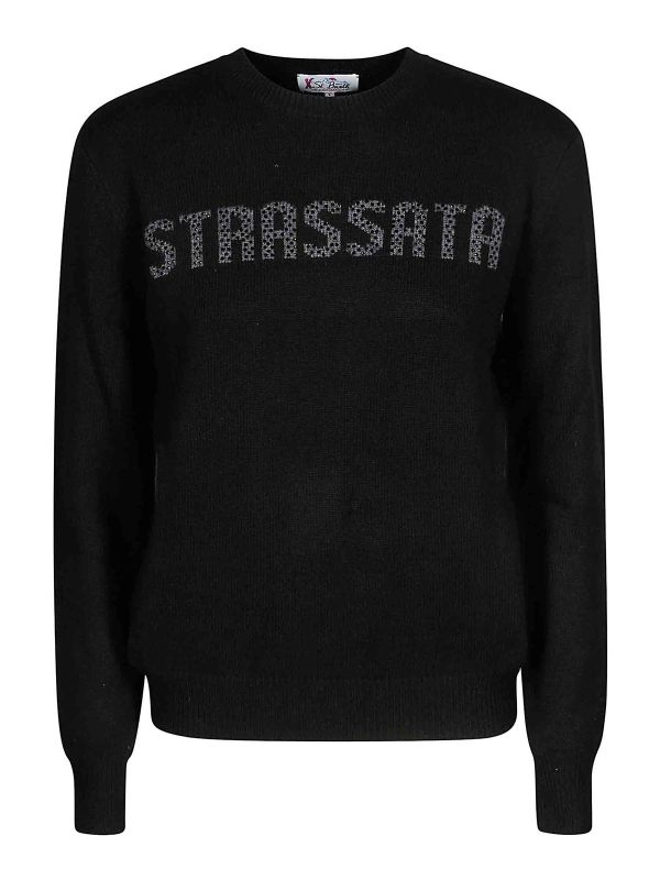 Mc2 Saint Barth Pull Col Bateau - Noir