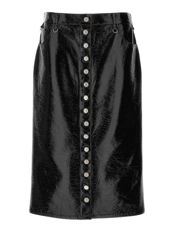 Courreges Jupe Midi - Noir