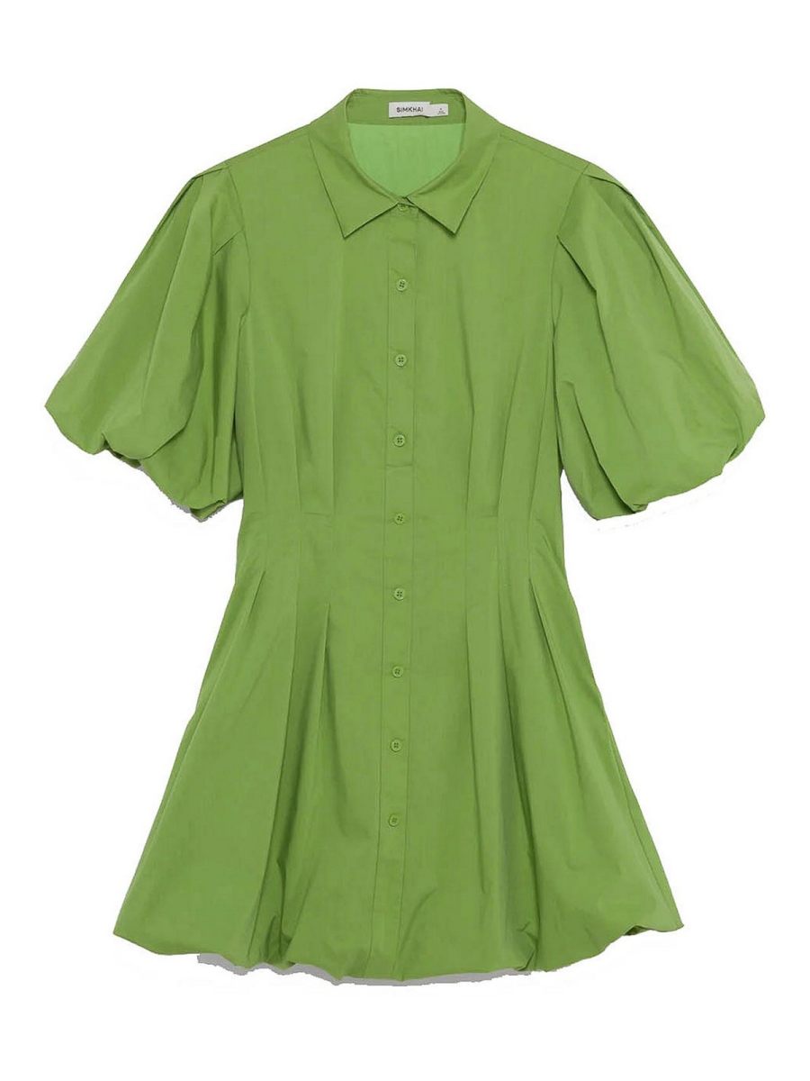 Jonathan Simkhai Robe Au Genou - Vert