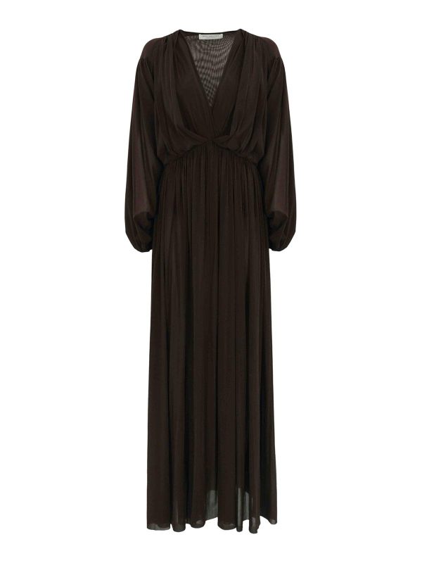 Philosophy di Lorenzo Serafini Maxi Robe - Marron