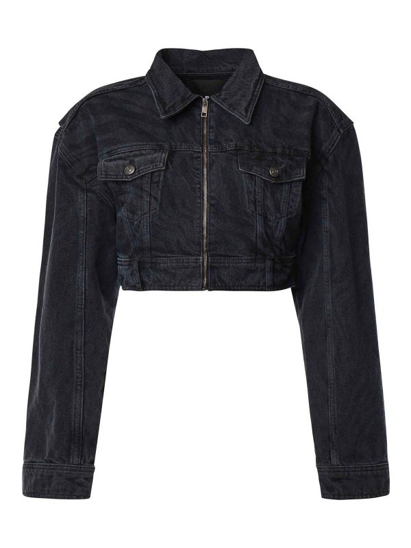 Rotate Birger Christensen Veste En Jean - Noir