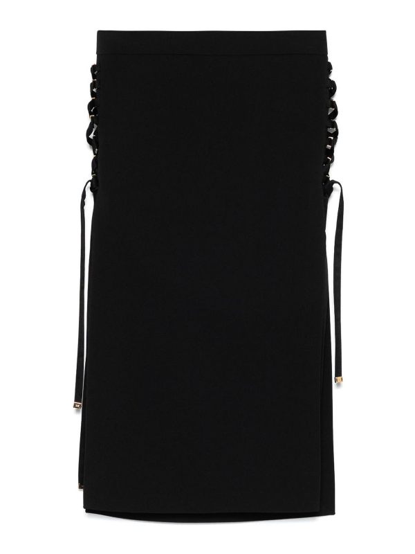 Elisabetta Franchi Jupe Midi - Noir