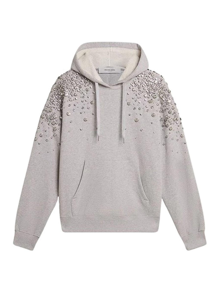 Golden Goose Pull Col Bateau - Gris