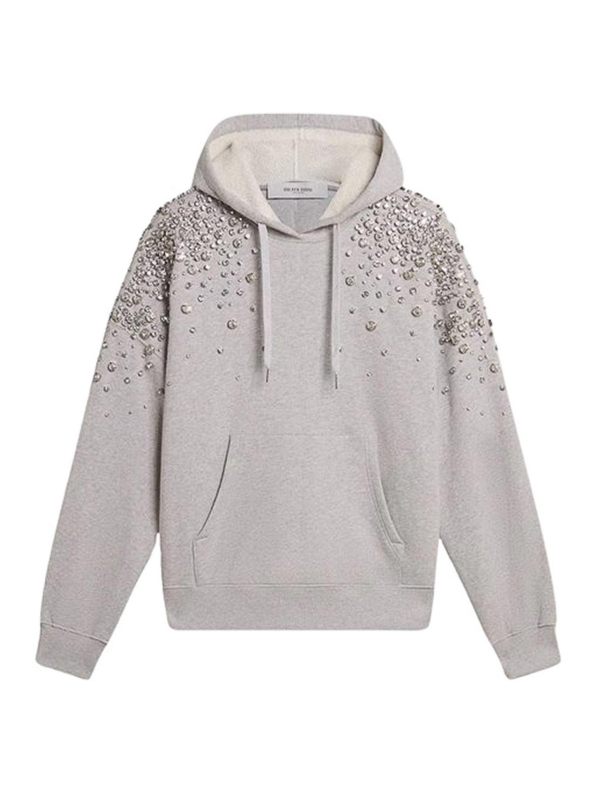 Golden Goose Pull Col Bateau - Gris