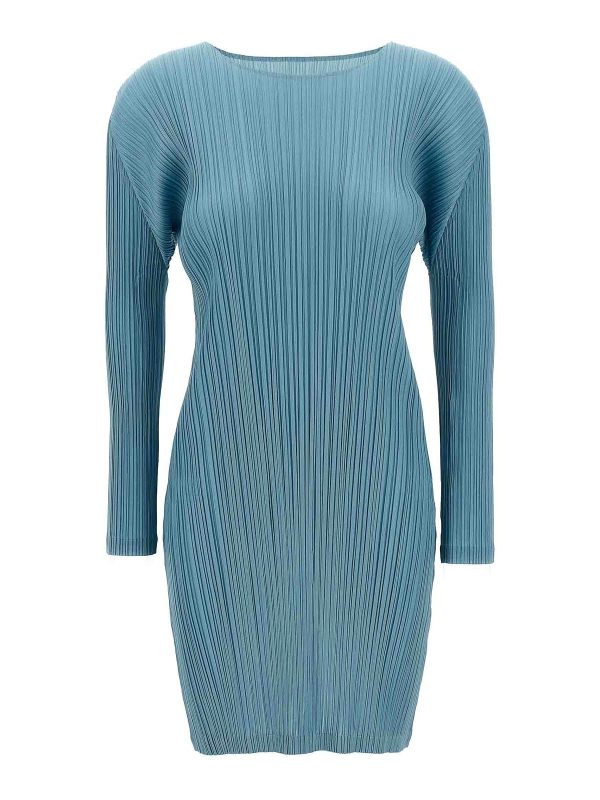 Pleats Please Issey Miyake Robe Au Genou - Multicolore