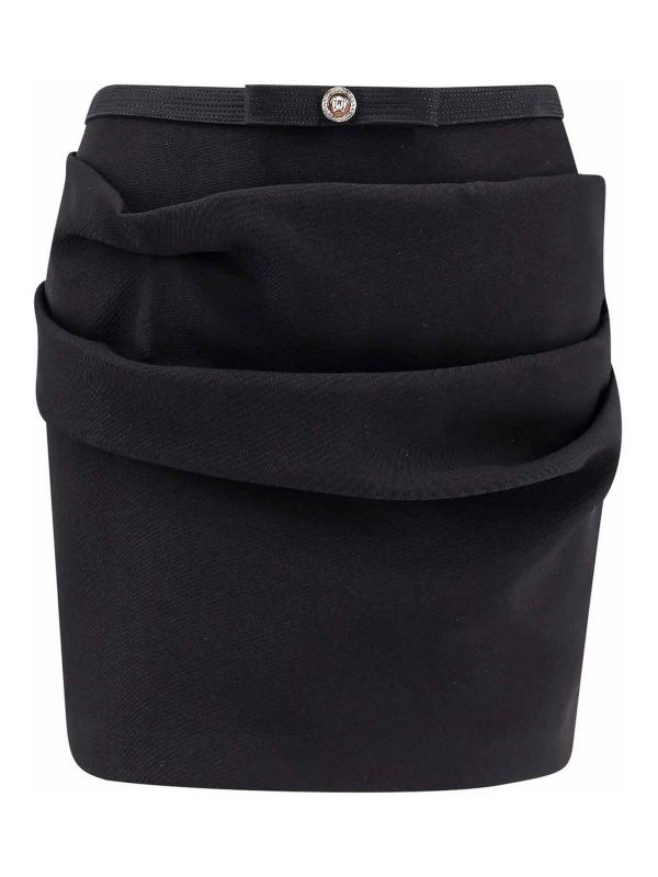 Versace Jupe Midi - Noir