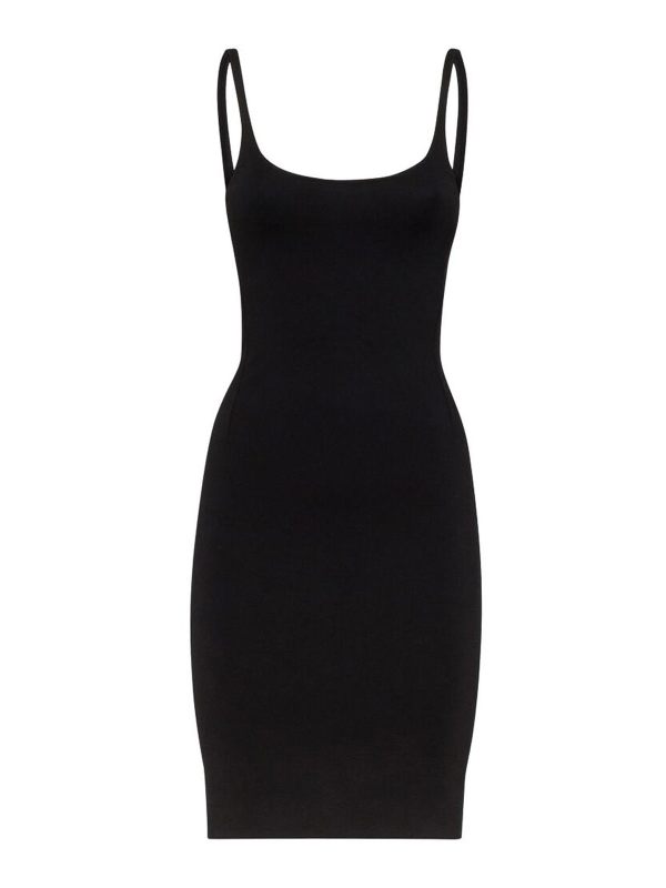 Dsquared2 Robe Au Genou - Noir