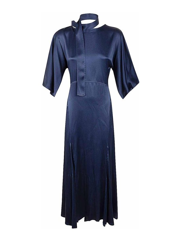 Semicouture Robe Au Genou - Bleu