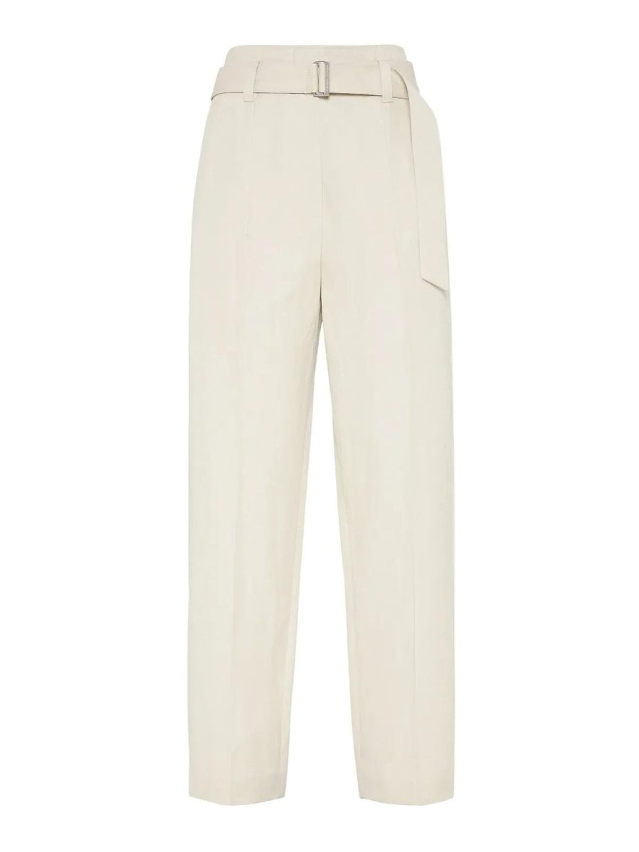 Brunello Cucinelli Pantalons Décontractés - Beige