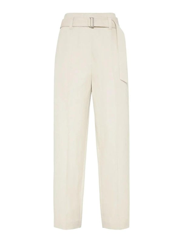 Brunello Cucinelli Pantalons Décontractés - Beige