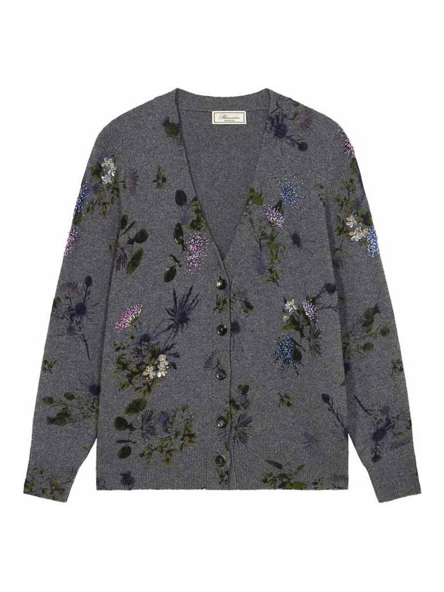 Blumarine Pull Col Rond - Gris