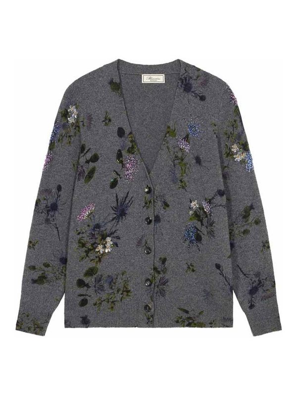 Blumarine Pull Col Rond - Gris