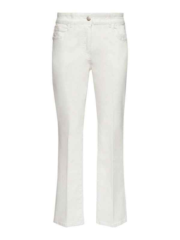 Elena miro' Pantalons Décontractés - Blanc