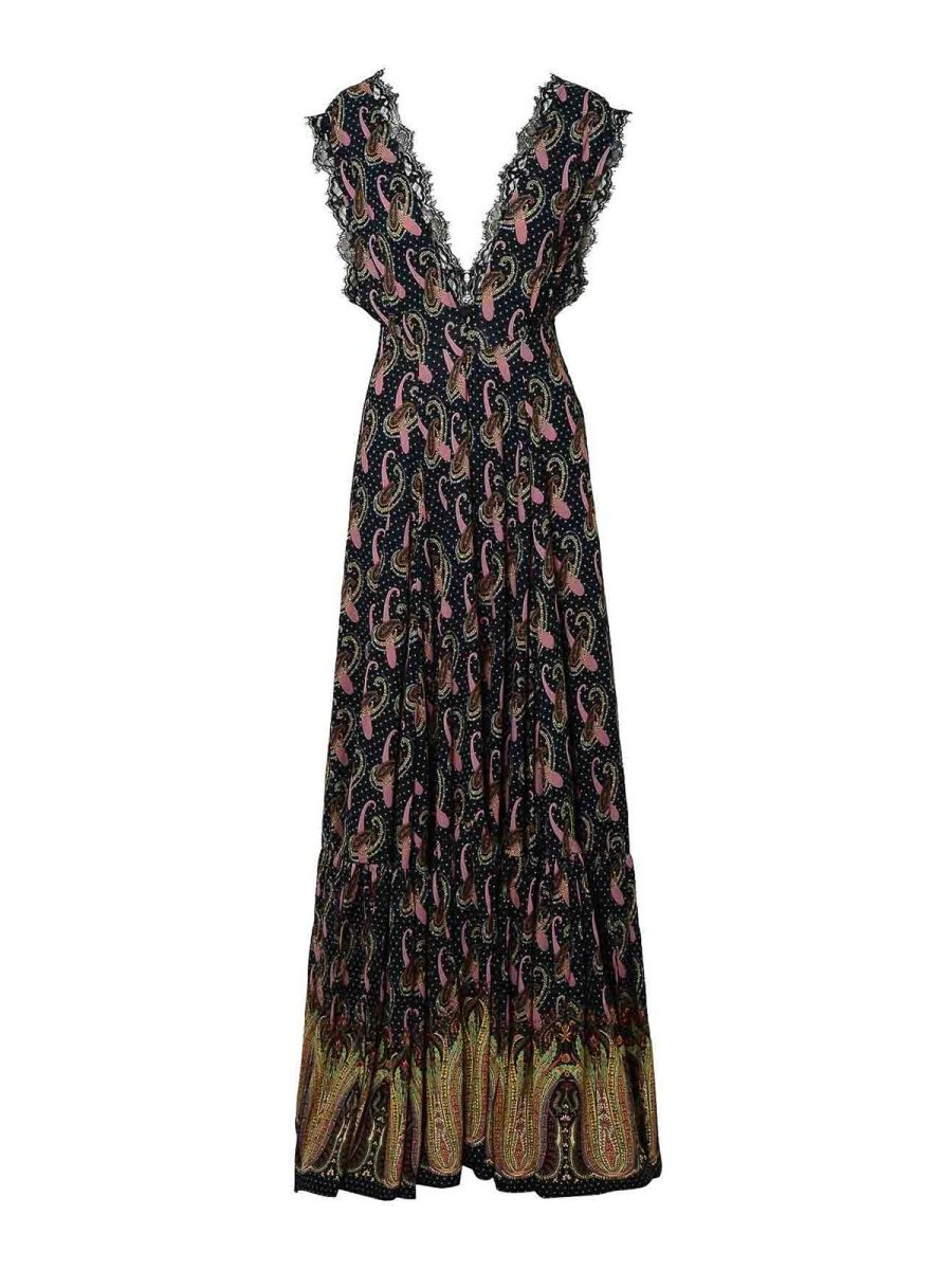Etro Maxi Robe - Noir