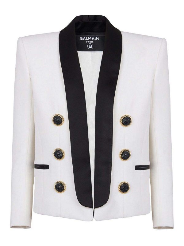 Balmain Veste Casual - Blanc