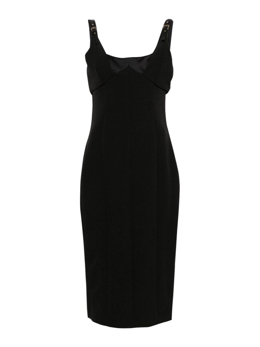 Versace Jeans Couture Robe Au Genou - Noir
