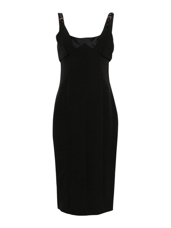 Versace Jeans Couture Robe Au Genou - Noir