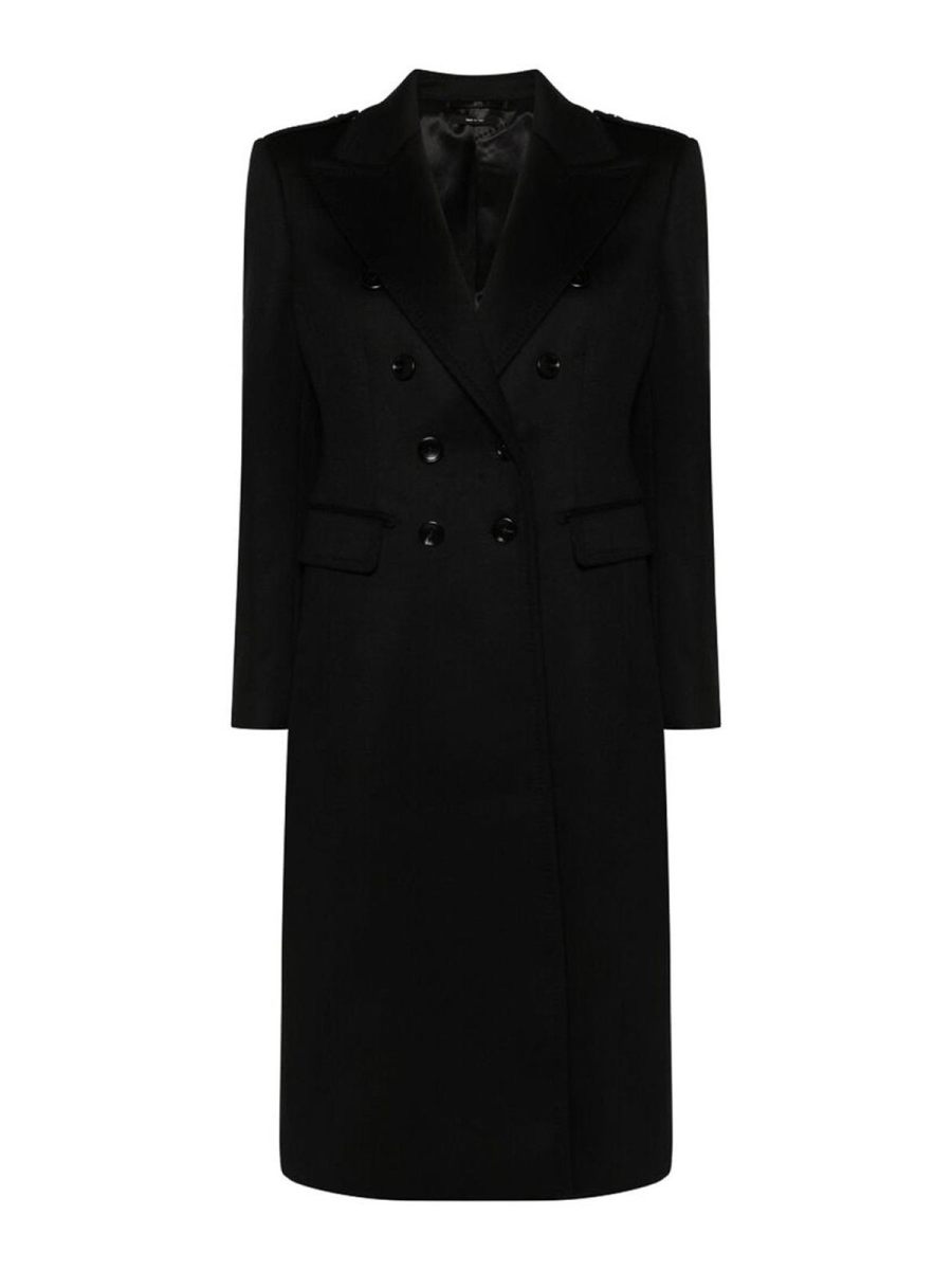 Tom Ford Manteau Court - Noir