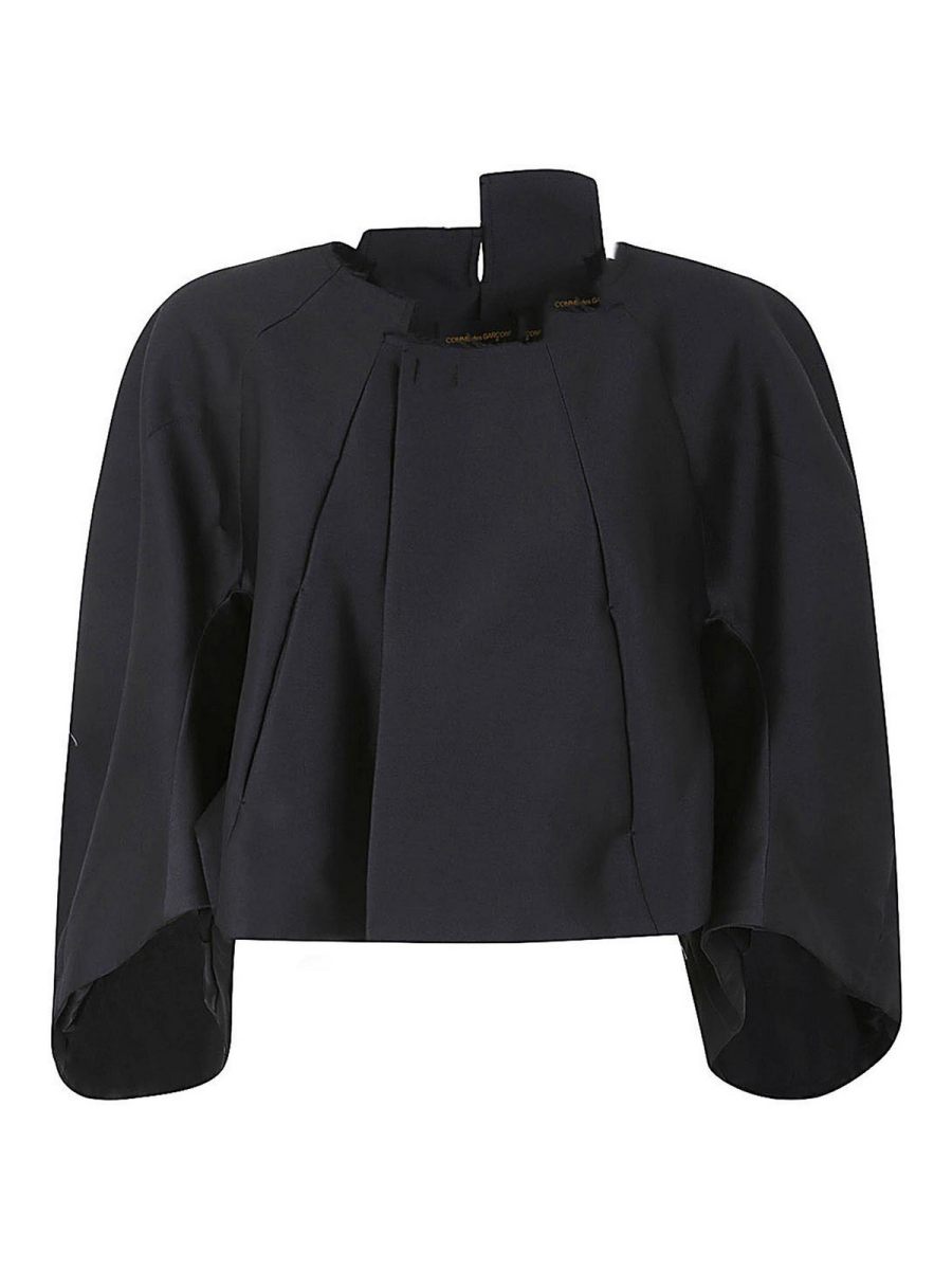 Comme Des Garcons Manteau Court - Noir