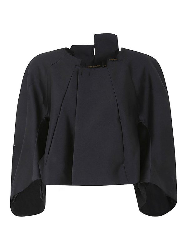 Comme Des Garcons Manteau Court - Noir