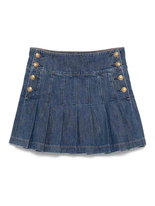 Alice+Olivia Jupe Midi - Foncé Délavé