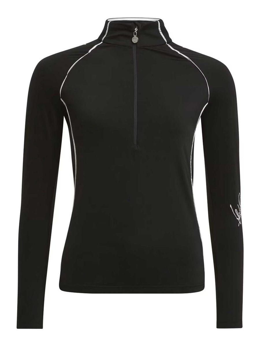 High Society Pull Col Bateau - Noir