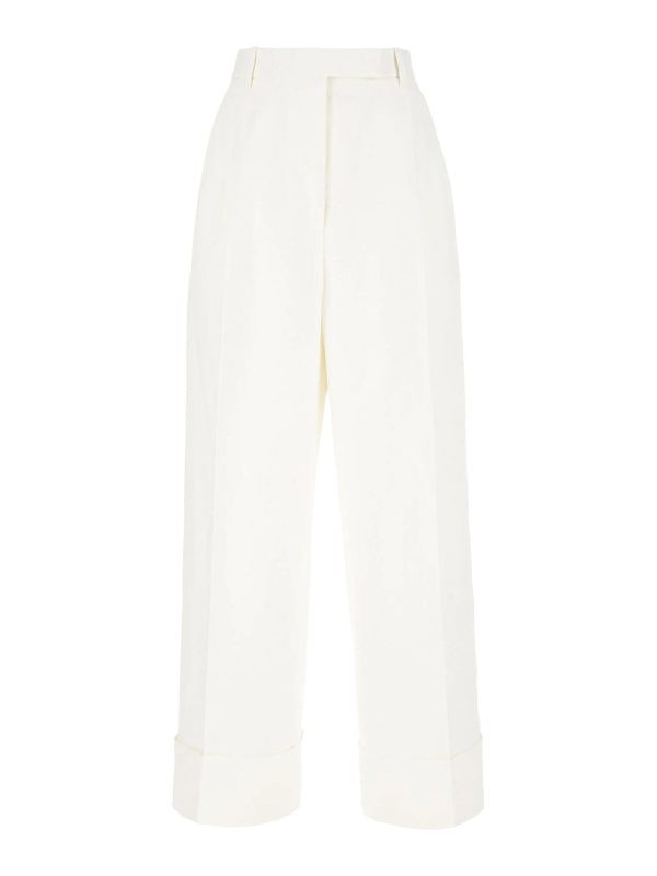 Thom Browne Pantalons Décontractés - Blanc
